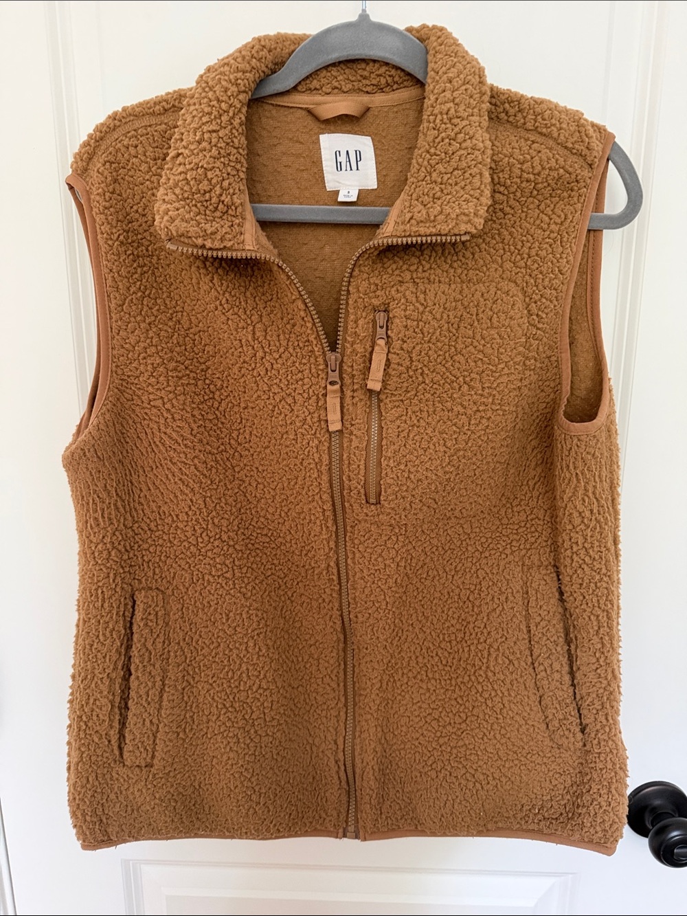 GAP Brown Sherpa Fleece Vest